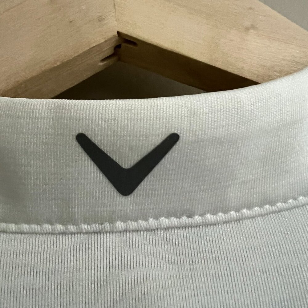 Callaway Opti-Dri White ¼ Zip Long Sleeve Golf Pullover Women’s Medium - Picture 5 of 11